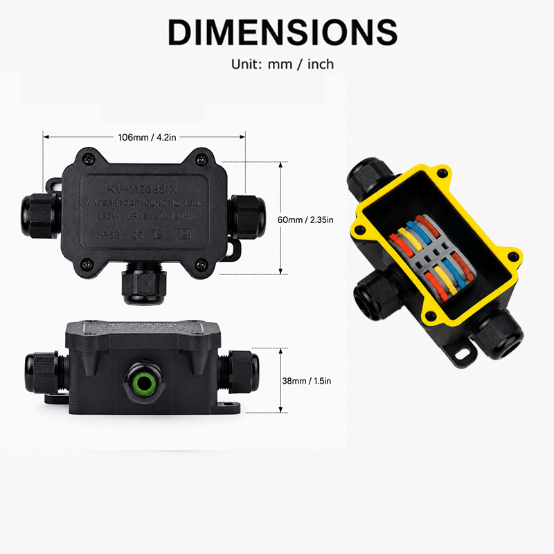 IP68 Waterproof Junction Box 2 - Outdoor Lighting Box 评论和价格