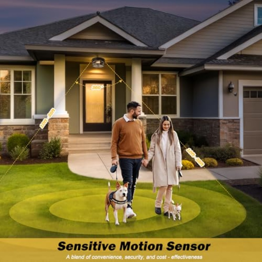 Motion Sensor Outdoor Ceiling  - Outdoor Lighting Fixtures 评论和价格