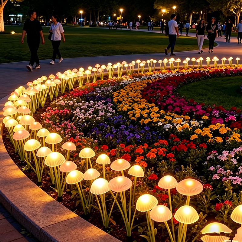 Solar Jellyfish Mushroom Light - Outdoor Lighting Jellyfish 评论和价格