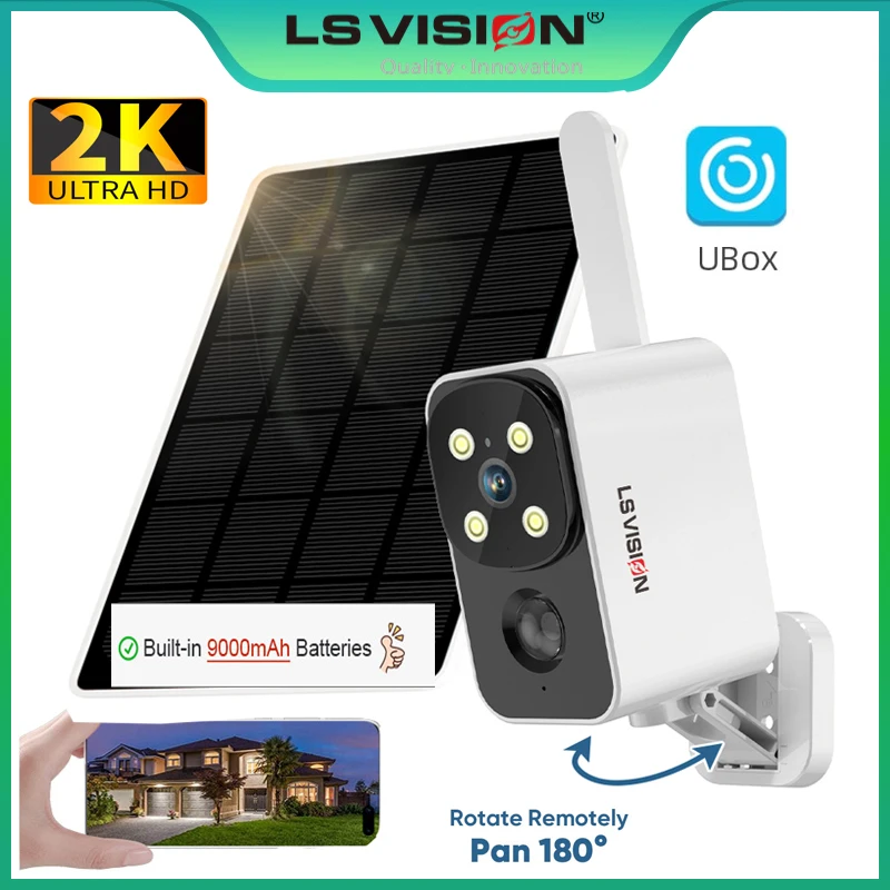 LS VISION Outdoor Solar Camera - Outdoor Lighting Wireless 评论和价格