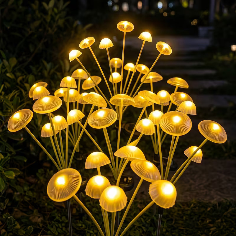 Outdoor LED Solar Mushroom Lig - Outdoor Lighting Jellyfish 评论和价格