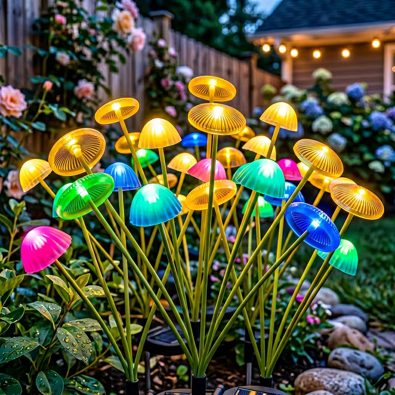 Outdoor LED Solar Mushroom Lig - Outdoor Lighting Jellyfish 评论和价格
