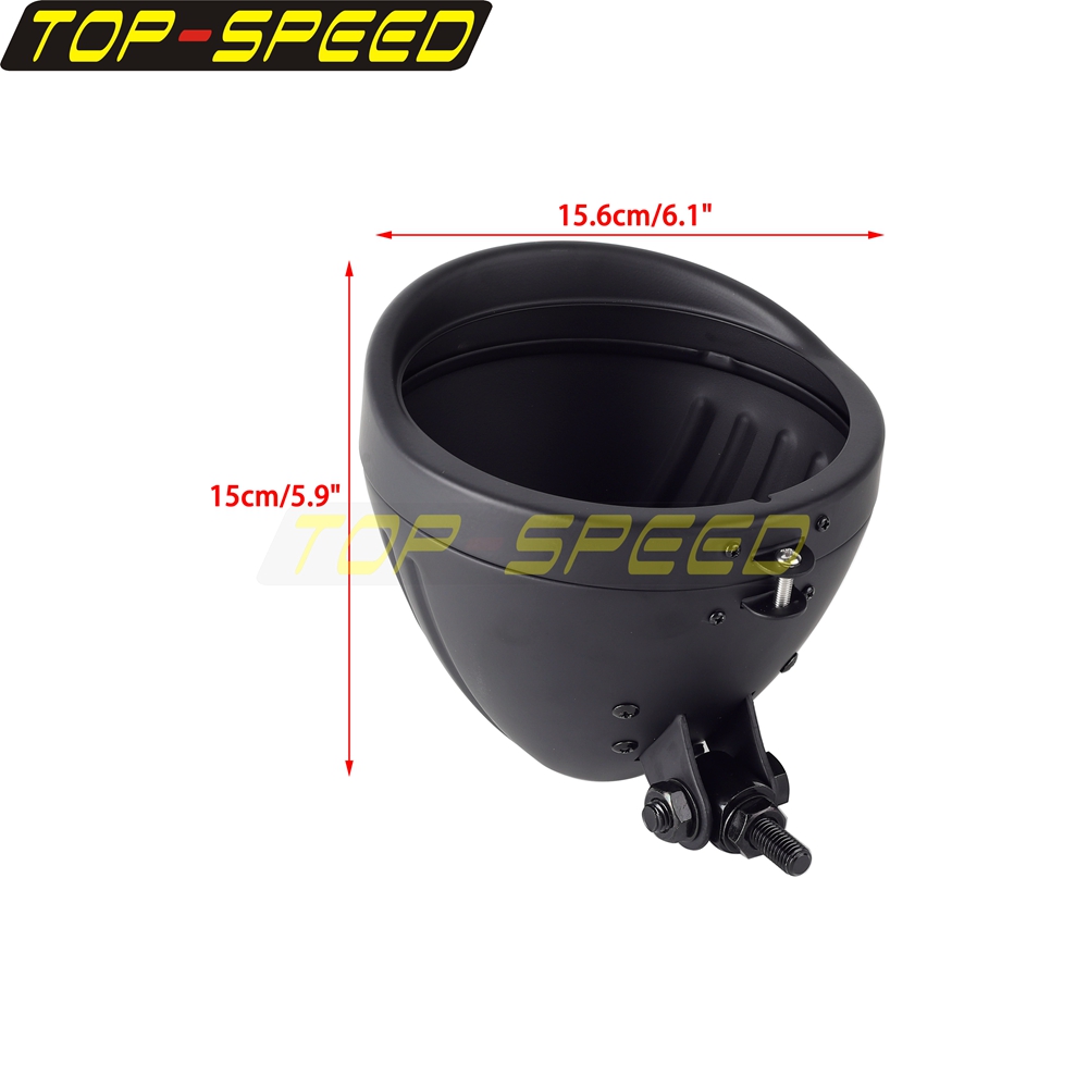 Black/Chrome Motorcycle Headla - Outdoor Lighting Unit 评论和价格