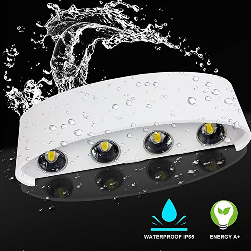 Aluminium LED Wall Lamp Indoor - Outdoor Lighting Up And Down 评论和价格
